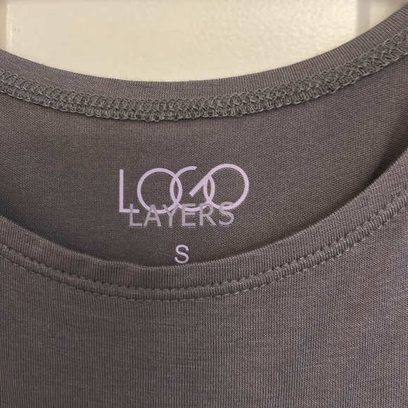 2 Logo by Lori Lace trimmed Layering Tank Tops Size S - Picture 3 of 5